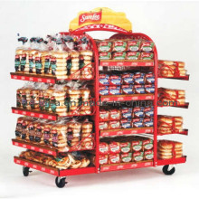 Rotatable Gondola Display Stand/Exhibition for Goods Promotion with Caster (A002)